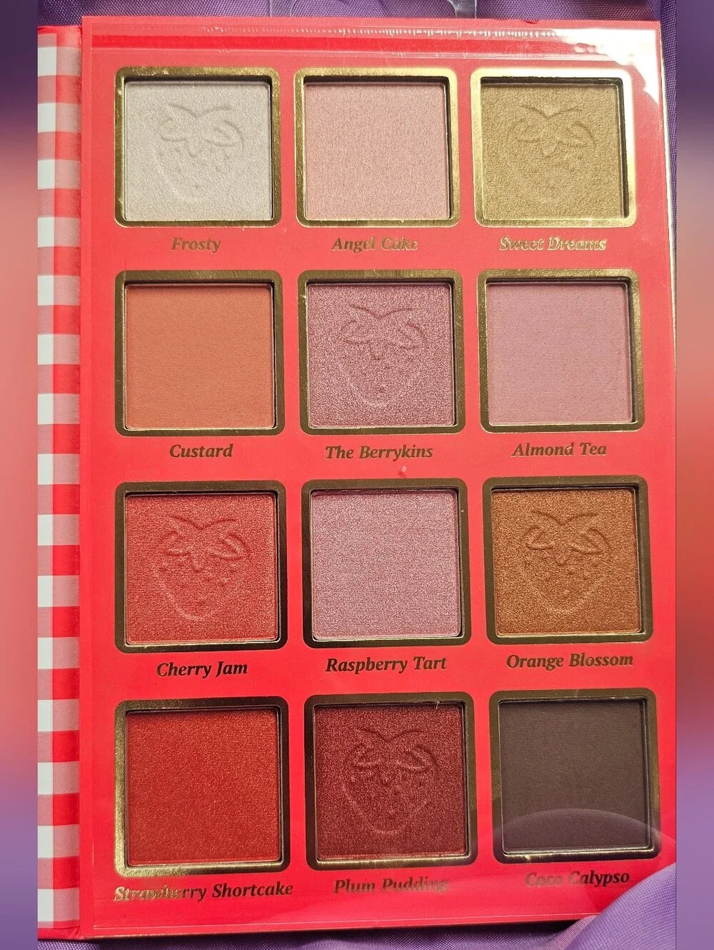 Strawberry Shortcake Eyeshadow Palette - Pink & Red Strawberry Design